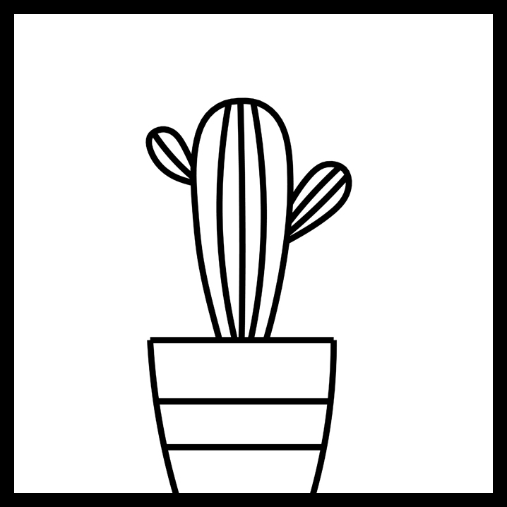 Cuadro Cactus tipo 1